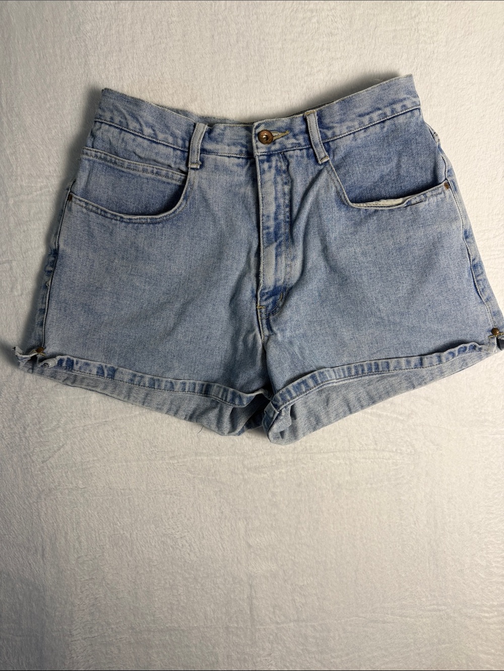 Light Wash Denim High-Rise Women’s Shorts Size 11 100% Cotton
